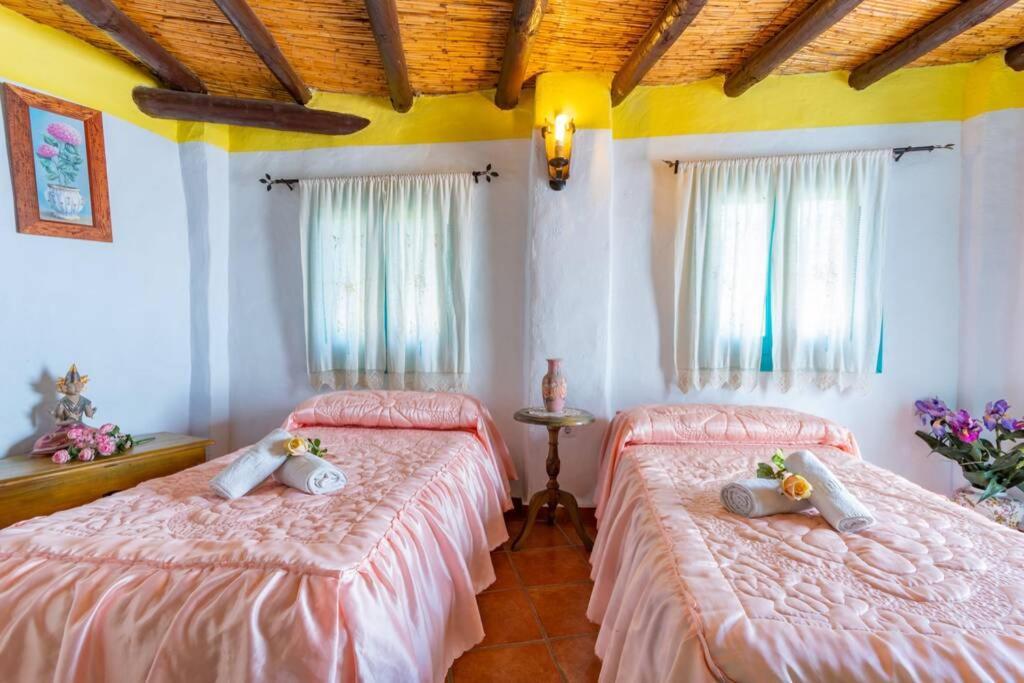 Casa Rosa, Con Encanto Y Piscina Climatizada Frigiliana Dış mekan fotoğraf